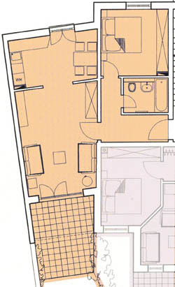 Grundriss der Wohnung